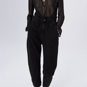 Zara Baggy Paperbag Jeans